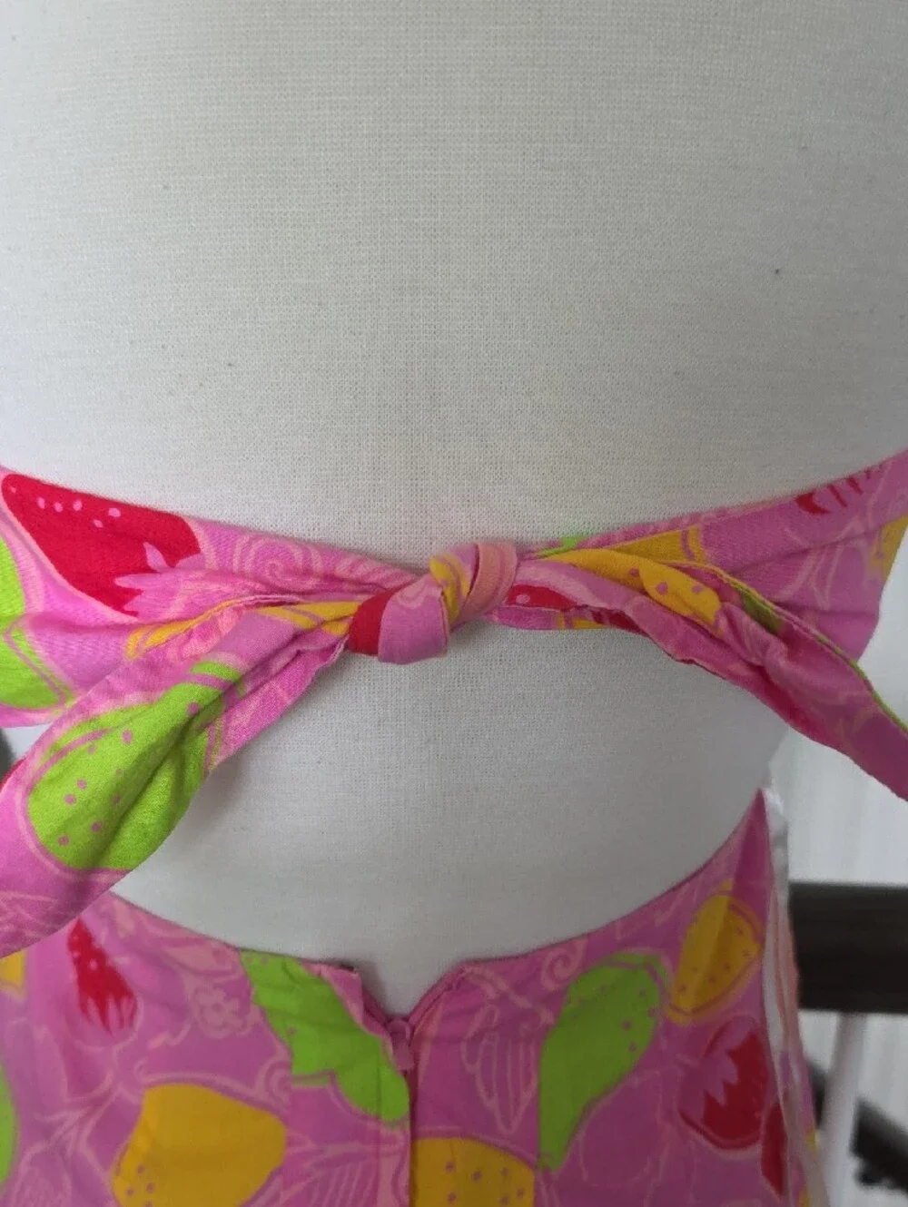 Lilly Pulitzer Pink Strapless Fruit-Print Sundress - Picture 3 of 6